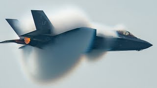 Awesome F35 Lightning II Stealth Fighter Jet in Action Highlights [upl. by Retseh]