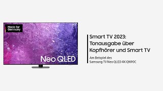 Samsung Smart TV 2023 Ton über Kopfhörer und Lautsprecher [upl. by Wesle]