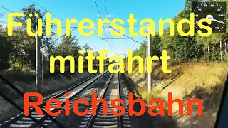 Führerstandsmitfahrt Leipzig  Bitterfeld  Magdeburg mit Tacho [upl. by Atteval]