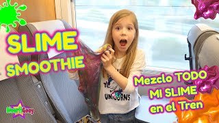 MEZCLANDO TODOS LOS SLIME DE MYSTERY BOX en Público  SLIME SMOOTHIE CHALLENGE EN PÚBLICO [upl. by Alacim]