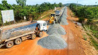 Fixing a Gravel Driveway and Spreading Gravel to Making New Roads By SANY motor grader in Processing [upl. by Hatcher]