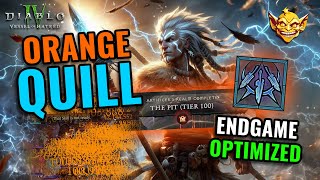 ORANGE QUILL  Actual STRONGEST Diablo 4 Spiritborn Build  TRILLION DPS [upl. by Dari330]