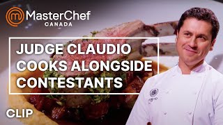 Claudios Lamb Dish Tasting  MasterChef Canada  MasterChef World [upl. by Oniuqa]