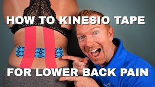 How To KT Tape Lower Back │ Easy Guide to Kinesio Taping Low Back [upl. by Leahpar]