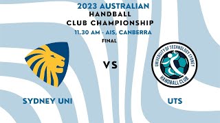 2023 AHCC WOMEN FINAL  SYDNEY UNI VS UTS HC [upl. by Ynnob]