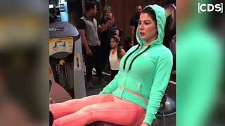 Kainaat Arora Hot BUTT Workout In Body Hugging Pants [upl. by Bensen]