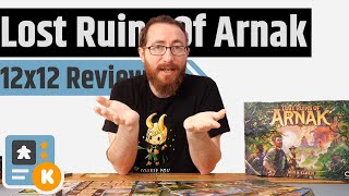 Lost Ruins Of Arnak  Base Game Expansion Solo Online CampaignA 12x12 Review [upl. by Bernetta308]