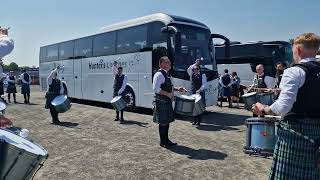 Inveraray amp District Pipe Band Drum Corps quotAlick C MacGregorquot medley practice UK Championships 2024 [upl. by Pudens]