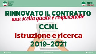 Rinnovo CCNL 201921 [upl. by Ehrenberg]