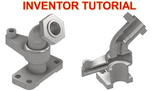 Inventor 2022 Tutorial 250  3D Model Basic Beginners [upl. by Qulllon146]