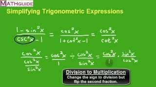 Simplifying Trigonometric Expressions [upl. by Otir]