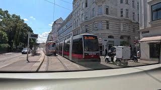 Vienna Tram 5 Ride  Blindengasse to Nordwestbahnstraße  Austria [upl. by Adrienne]