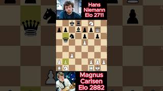 Magnus Carlsen vs Hans Niemann chess 981 [upl. by Gwenny]