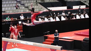 Konnor McClain USA Balance Beam  2021 World Championships  Podium Training [upl. by Aniraad]