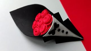 Букет quotДжентльменquot  Идея ПОДАРКА на день Валентина DIY Foam Flower BOUQUET Valentines day crafts [upl. by Mendelson545]