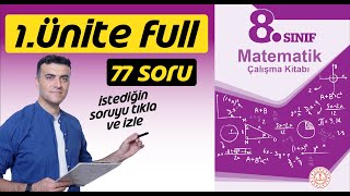 8sınıf Matematik MEB Çalışma Kitabı 1Ünite Full Çözümleri LGS  Püf Noktalar [upl. by Anelet995]