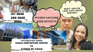 OUR COVID PFIZER VACCINE EXPERIENCE  SIDE EFFECTS 1ST DOSE amp 2ND DOSE  ILOILO [upl. by Therine]