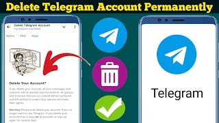 Telegram Hesabı Kalıcı Olarak Nasıl SİLİNİR YENİ GÜNCELLEME  Telegram Hesap Silme [upl. by Petronia]