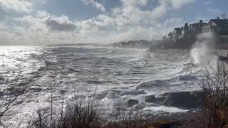 Waves in Marblehead Massachusetts 11324 the Marblehead end of Preston Beach [upl. by Abil253]