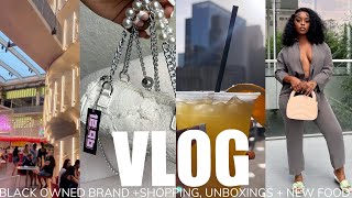 VLOG MY LIFE IN HOUSTON  WORKING WITH A BRAND  SHOP WITH ME  UNBOXINGS  NEW FOODS amp more [upl. by Orrocos]