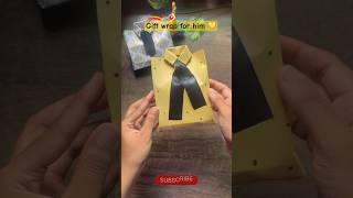 Gift wrapping ideas for rectangular box giftforhim shorts ytshortsvideo [upl. by Ettennek]