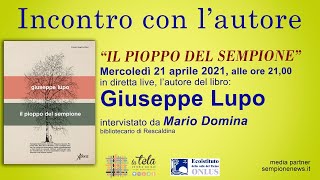 INCONTRO CON LAUTORE Giuseppe Lupo [upl. by Gravante856]