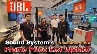 JBL Sound Systems Promo Price List Update November 2024 PartyBox Microphone Headphones [upl. by Ramunni]