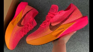 NIKE ZOOMX VAPORFLY 3 HYPER PINK LASER ORANGE DV4129 600 [upl. by Wilbert]