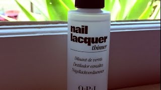 OPI Lacquer Thinner  product review [upl. by Dunton828]