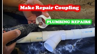 How to Plumb a Tee o Yee Into an Installed PVC Pipe PLUMBING REPAIRS [upl. by Leventis]