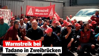 Erster Warnstreik bei Tadano in Zweibrücken [upl. by Alarice]