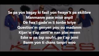 Pitit deyò lyrics Klass [upl. by Nalim]