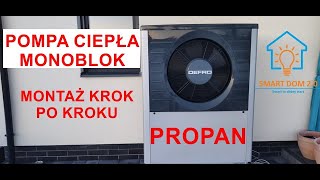 Pompa Ciepła monoblok  montaż krok po kroku [upl. by Layne466]