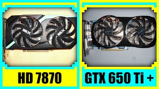 HD 7870 vs GTX 650 Ti BOOST in 2022 [upl. by Etteuqram]