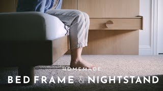 DIY 6  Bed Frame amp Nightstand [upl. by Molini72]