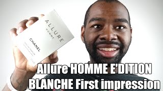 Chanel Allure Homme Edition Blanche  First impression [upl. by Nednil394]