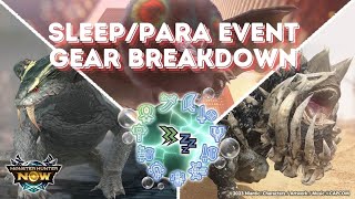 SleepPara Event Gear Breakdown gaming mhnow monsterhunternow capcomgames [upl. by Adav167]