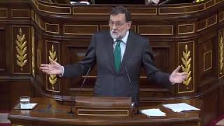 🔴🟨🔴Rajoy ataca a Sánchez por la moción de censura🔴🟨🔴 [upl. by Sukramal]