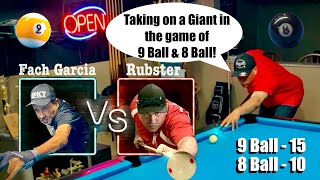 Playing against a giant in the game of 9 ball [upl. by Sugna]