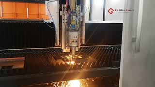 25mm CS Cut by 12000W Fiber Laser Cutting Machine [upl. by Lukasz]