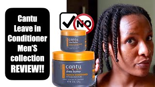 Cantu Leave in Conditioner Intense Moisture Mens Collection REVIEW amp TUTORIAL [upl. by Lainad]