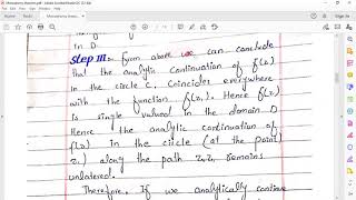 Monodromy Theorem  Complex Analysis  Professor Maqsood Ali Abbas [upl. by Ridgley]