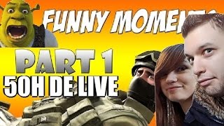 LE ROT DE MICKALOW  Les 50h de Live 1  Funny Moments CSGO LoL  Chelxie et Skyyart [upl. by Cope811]