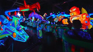 Buzz Lightyear Astro Blasters at Disneyland Park 4K60 POV [upl. by Morrie]