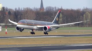 RARE Royal Jordanian Boeing 7878 Dreamliner CLOSE UP Landing at Berlin Tegel Airport Full HD [upl. by Dlanigger]