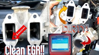 EGR VALVE DEGREASED on my 2021 Ram 2500 for code P0402 EXHAUST GAS RECIRCULATION EXCESSIVE DETECTED [upl. by Cassondra]