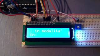 LCD e Arduino esempio di scritta incrementale [upl. by Vadnee]