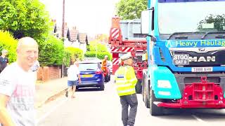 Allelys Extra large haulage vehicle driving through Surrey UK [upl. by Naashom]