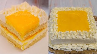 Mango Chiffon Cake with Easy Mango Frosting  No Food Color  Not Overly Sweet [upl. by Arden]