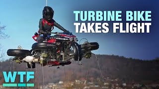 Lazareths transforming flying motorcycle can hover  What the Future [upl. by Eylrahc]